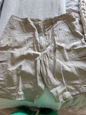 Tommy Bahama Beige Cargo Shorts